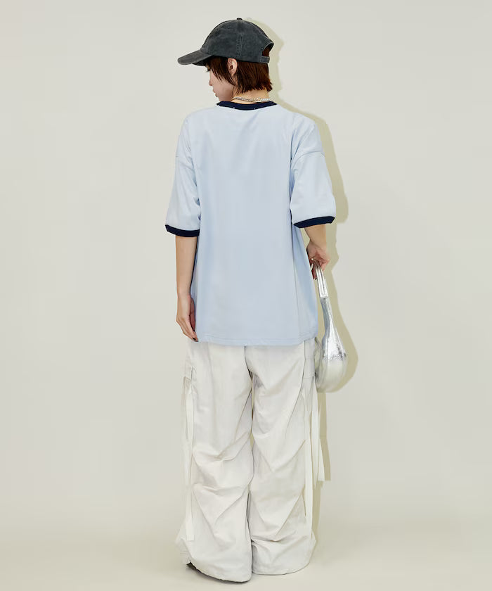 <Functional Material>Mickey Mouse/Sketch Ringer T-Shirt Limited Edition