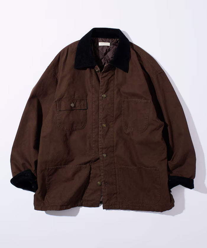 Big Silhouette Corduroy Switch Duck Coverall Jacket [Limited Edition]