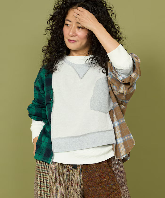 Check Docking Switch Sweat - Gray