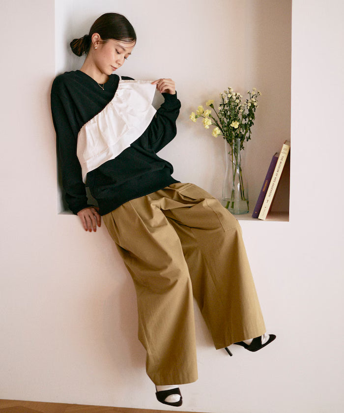 Organic Cotton Multiway Color Sweat / Back毛 Sweat / Set Item