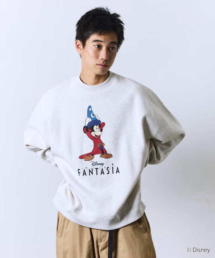 DISNEY / Disney / 'Fantasia' / Mickey Mouse / Relax Fit Printed Crewneck Sweatshirt 【Limited Edition】
