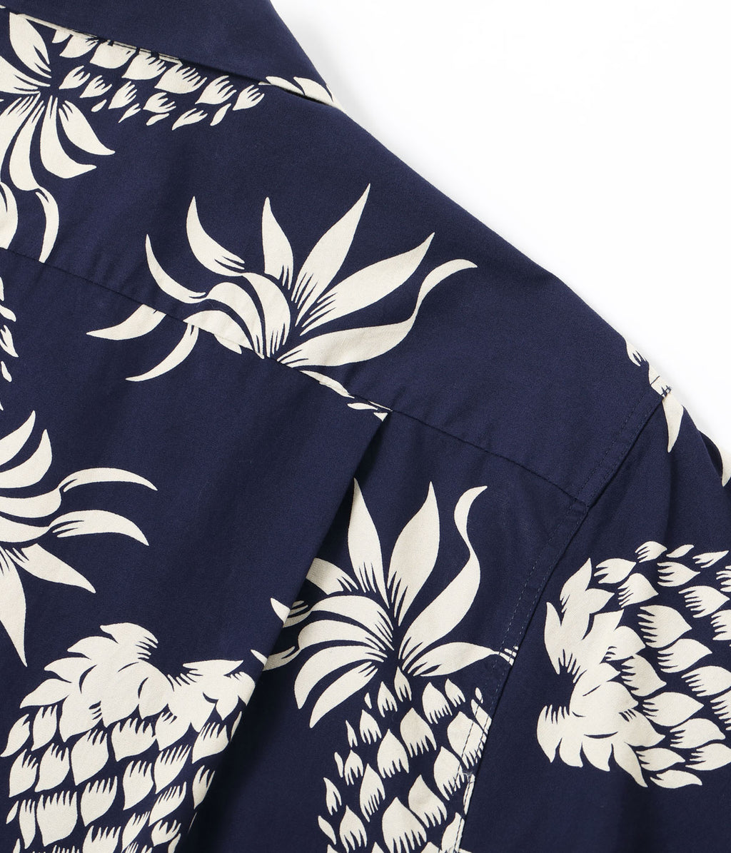 DUKE KAHANAMOKU COTTON HAWAIIAN SHIRT “DUKE'S PINEAPPLE”