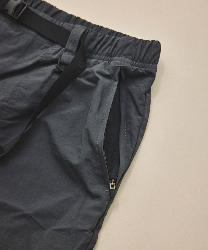 Relaxed Fit Recycled Nylon Webbing Belt Shorts