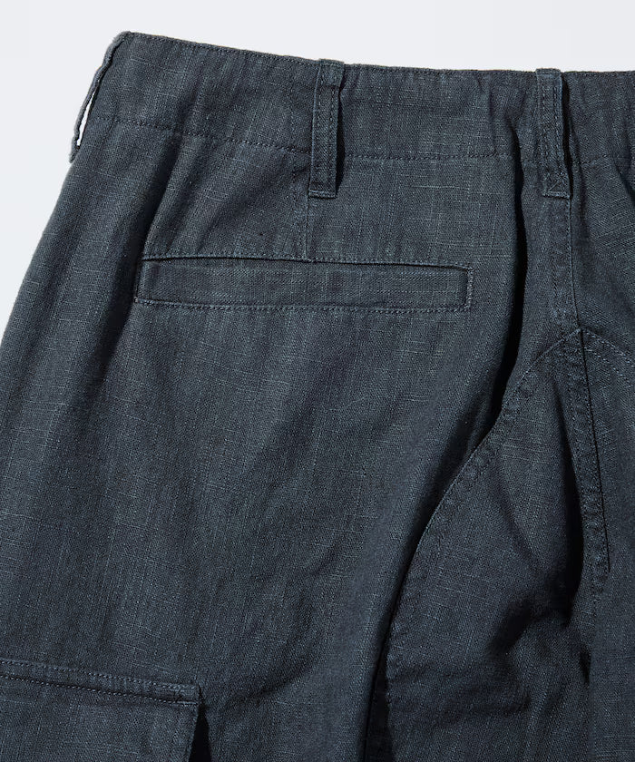 LINEN COTTON EASY CARGO PANTS 【Compatible with Set-Up】