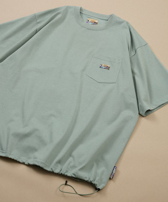 FREAK'S STORE for BEACH & FES Relax Fit One Point Logo Spindle Pocket T-shirt