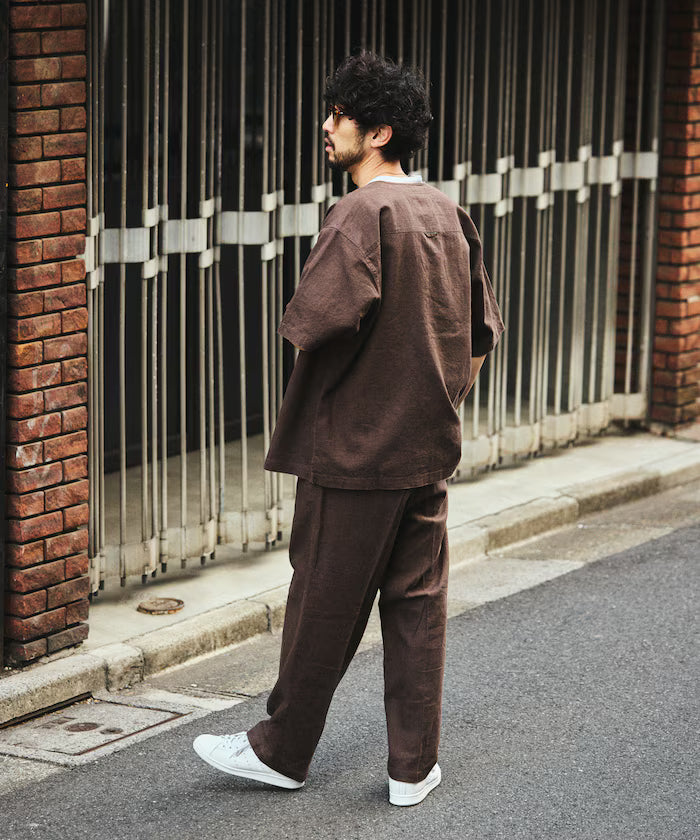 LINEN COTTON EASY SLACKS [Compatible with Setup]