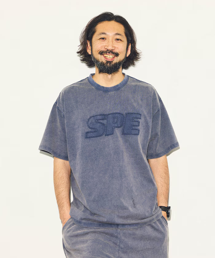 [Release on May 29 at 12:00] SPECIAL OTHERS × FREAK'S STORE Vintage-like Damage Logo Crew Neck T-shirt - Navy