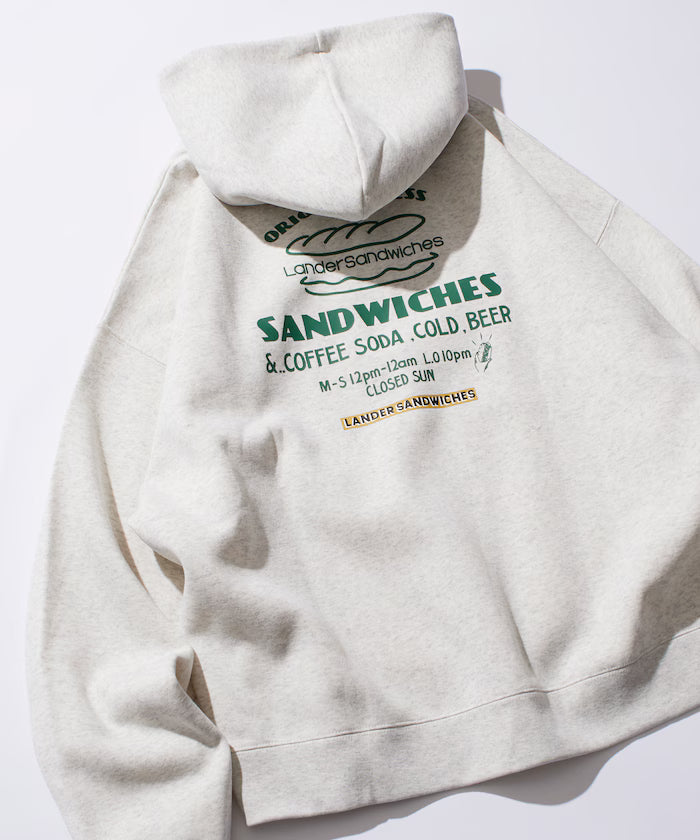 LANDER SANDWICHES×FREAK'S STORE/LANDER Limited Big Silhouette Back Print Sweat Hoodie 【Limited Release】