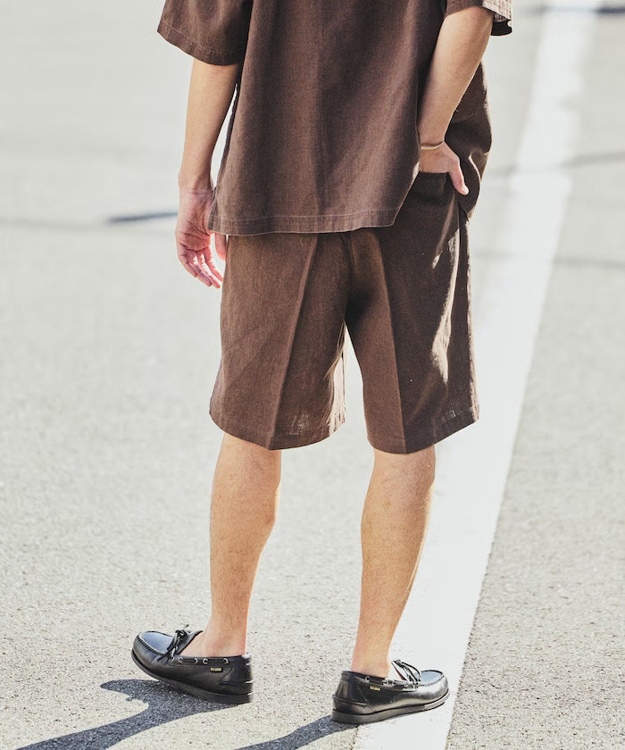LINEN COTTON EASY SHORT PANTS