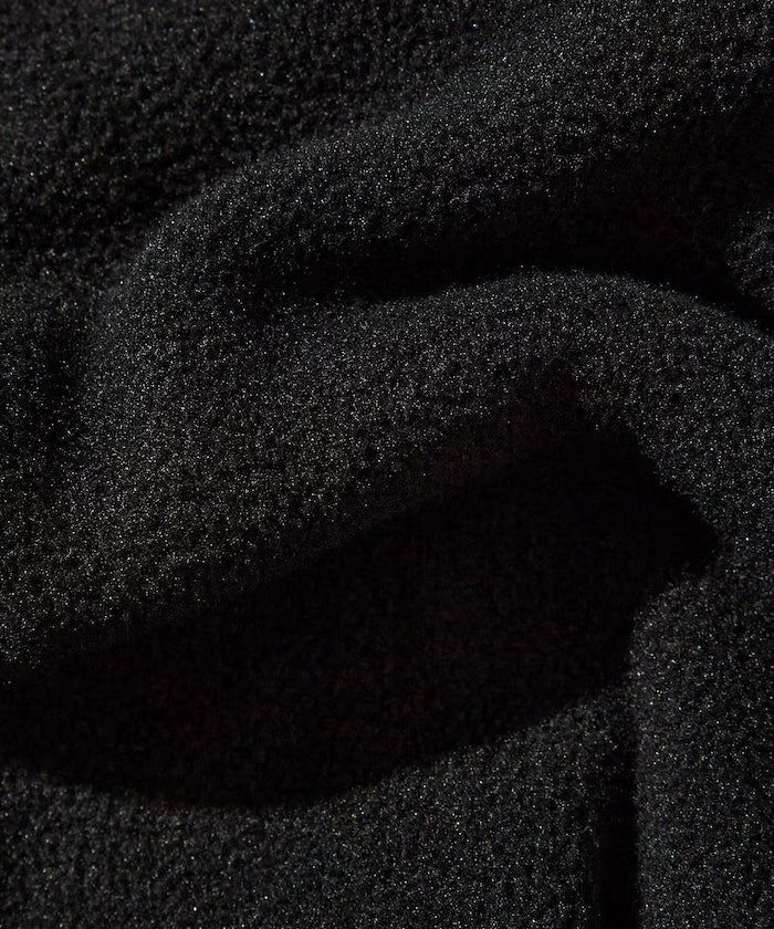Big Silhouette One Point Logo Fleece Snap Button Spindle Pullover