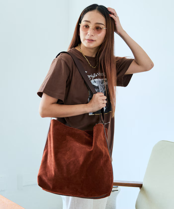 Custom ECO SUEDE SHOULDER BAG Eco Suede Shoulder Bag