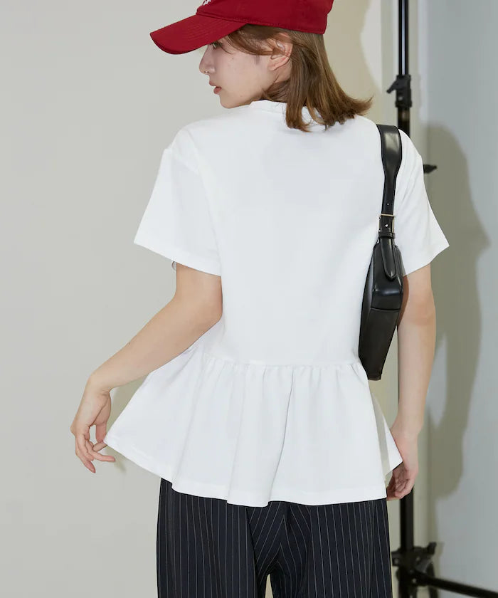 <Contact Cooling> Cool Ponchi Peplum T-Shirt Limited Edition