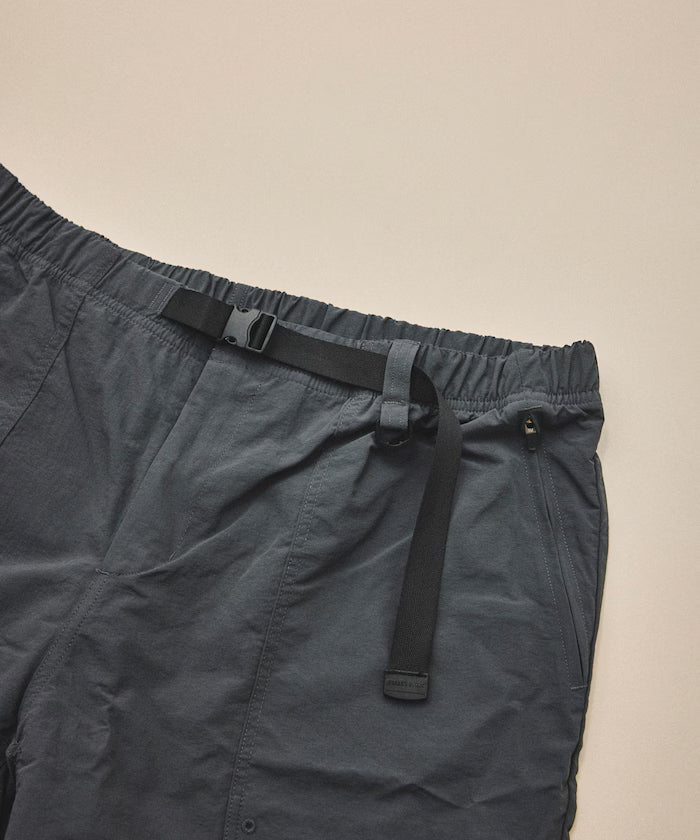 Relaxed Fit Recycled Nylon Webbing Belt Shorts