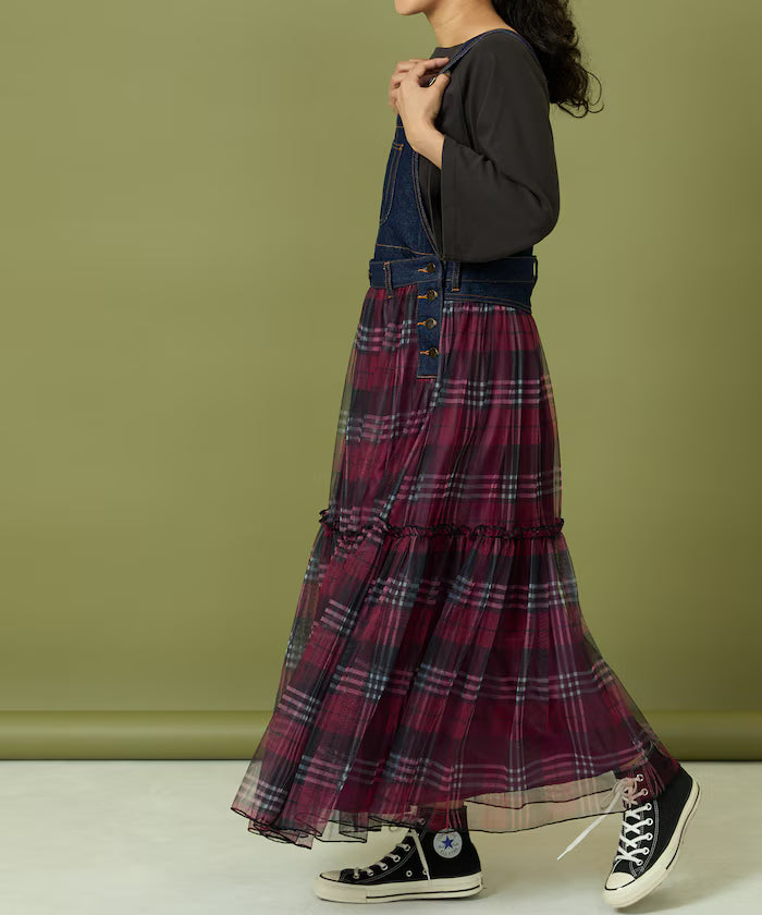 Tulle Docking Salopette Dress