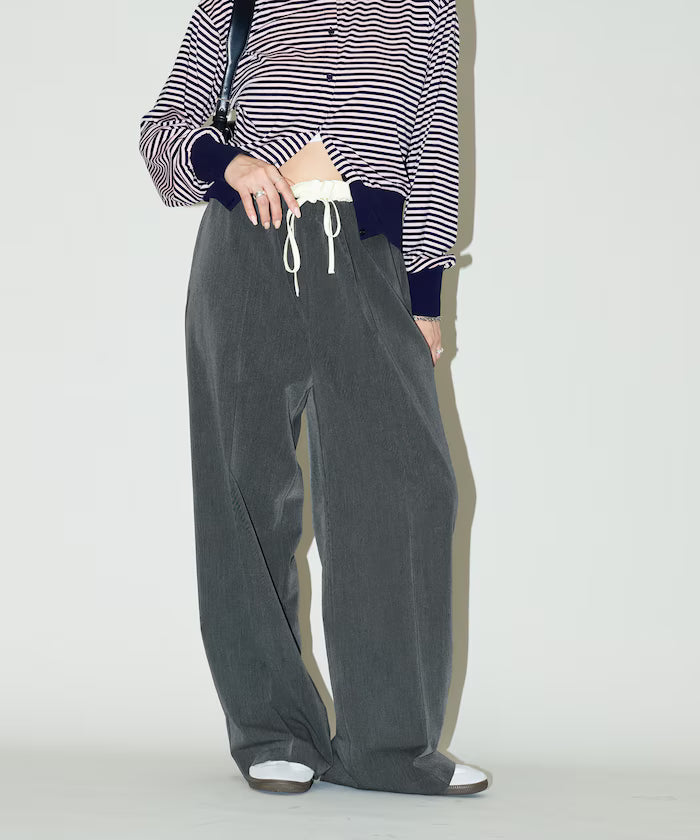 West Shearing Panel Easy Slacks Pants Limited Edition