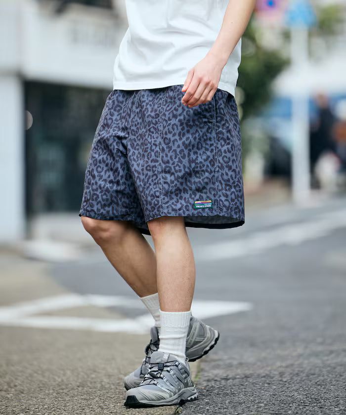 Cotton Nylon Packable Easy Shorts [Limited Edition] - Black Leopard
