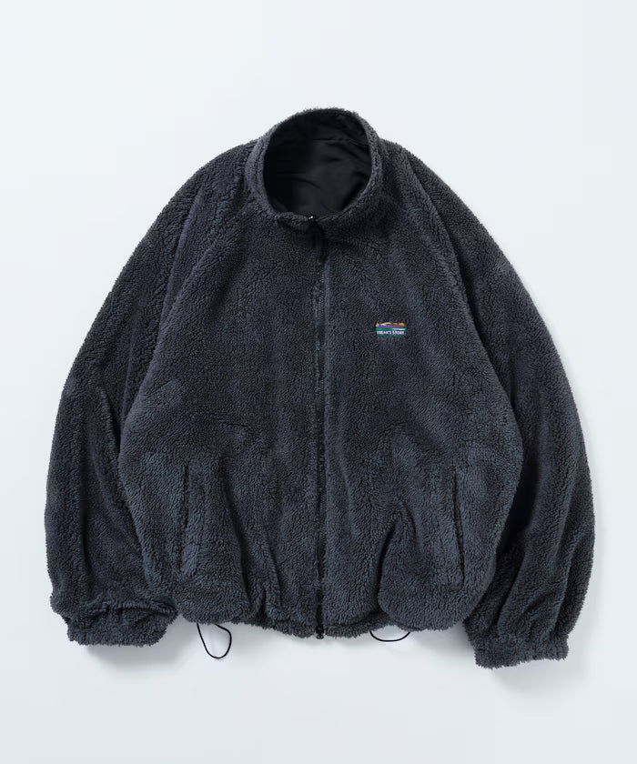 Relaxed Fit Nylon Fleece Reversible Stand Blouson [Limited Edition]