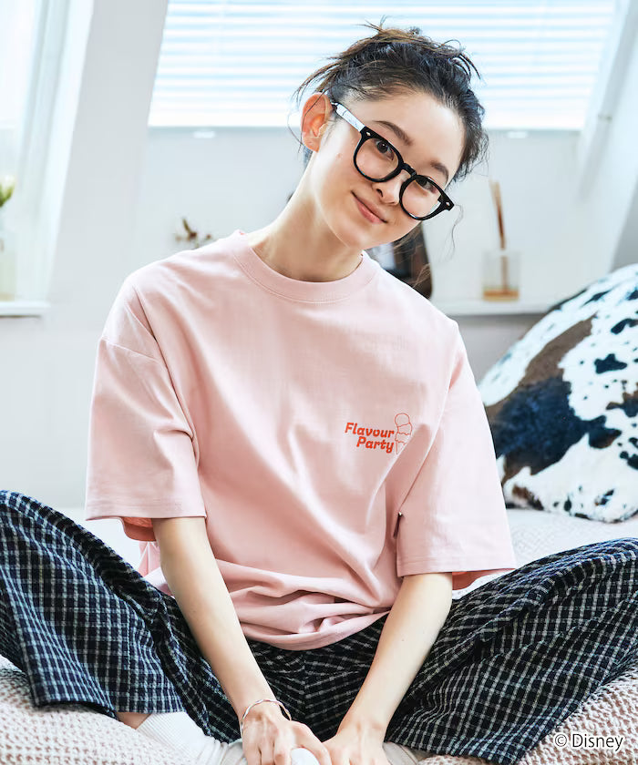 DISNEY Mickey Mouse Exclusive Big Silhouette Back Print T-Shirt / HAVE FUN 【Limited Edition】