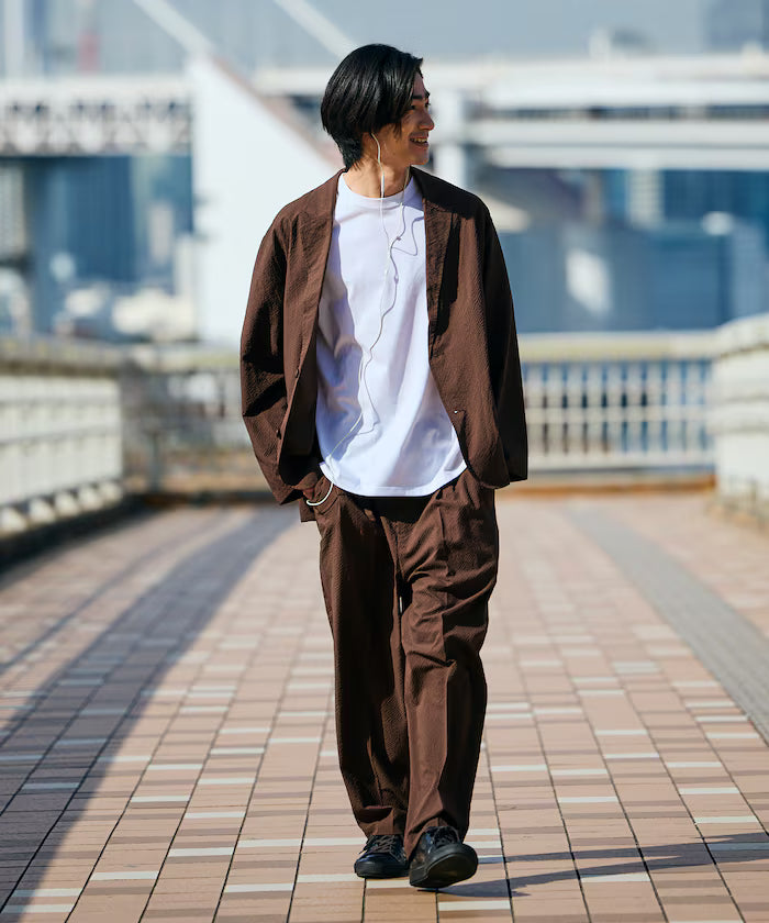 AiRide/AiRide Relax Fit Seersucker Setup/Tailored Jacket/Wide Slacks/Quick Dry/UV Cut 【Limited Release】