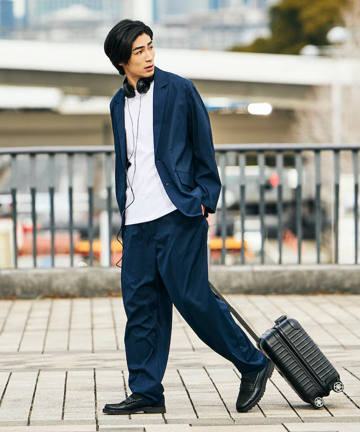 AiRide/Air Ride Relax Fit Packable Travel Set Up/Tailored Jacket/Wide Tapered Pants/Quick Dry/UV Cut 【Limited Edition】