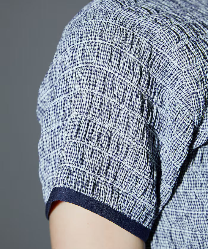 Shearing Design Check Pullover Shirt