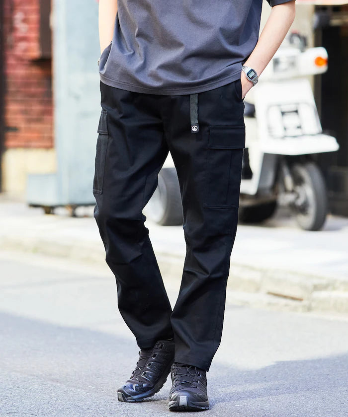 Slim Fit Easy Cargo Pants [Limited Edition] - Black