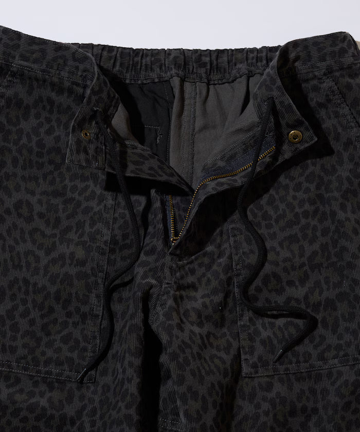 Wide Straight Silhouette All-Over Print Light Corduroy Easy Pants [Compatible with Set Up]