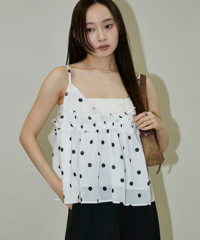 Floral Embroidery Detail Camisole Bustier Limited Edition