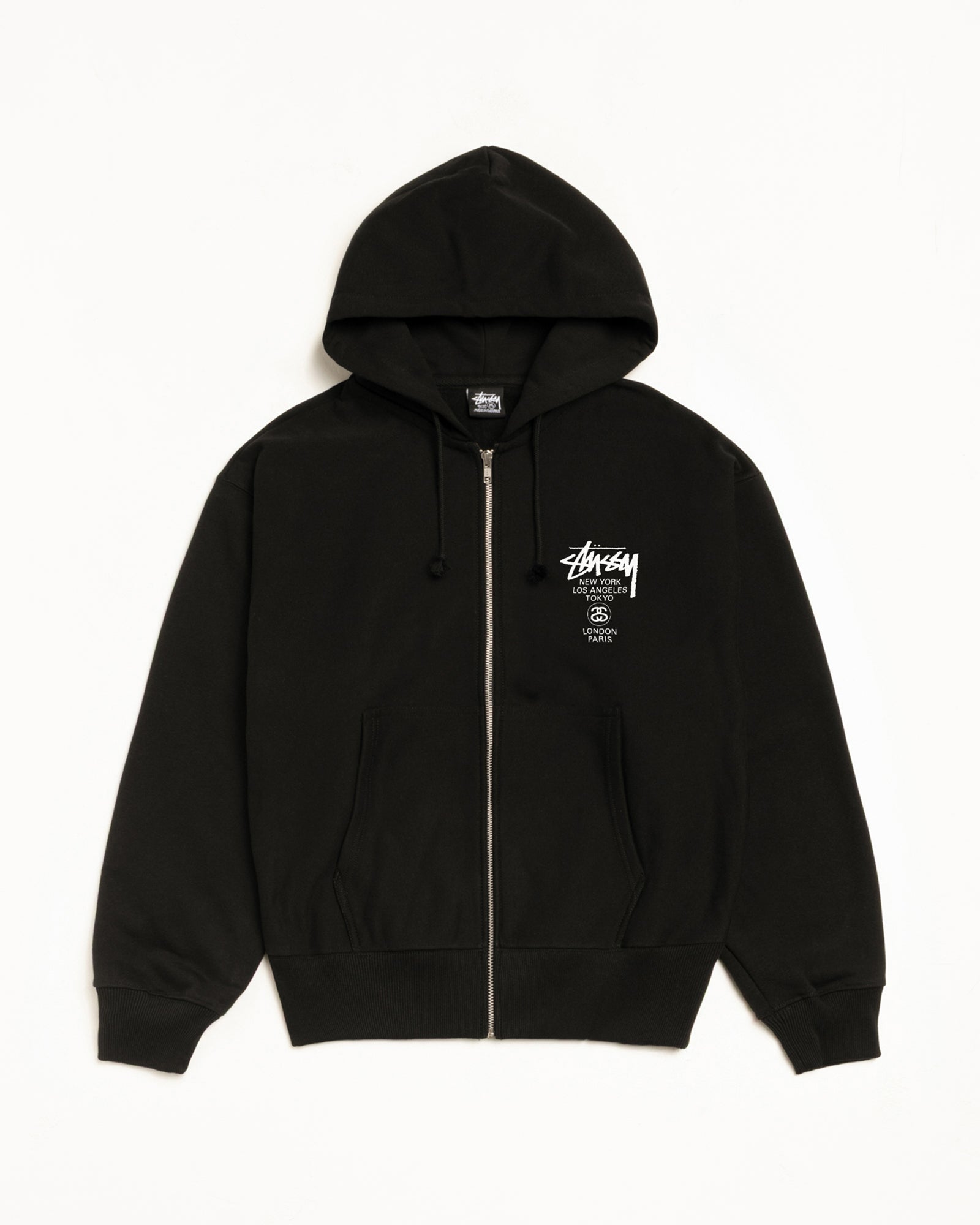 WORLD TOUR ZIP HOODIE - Black