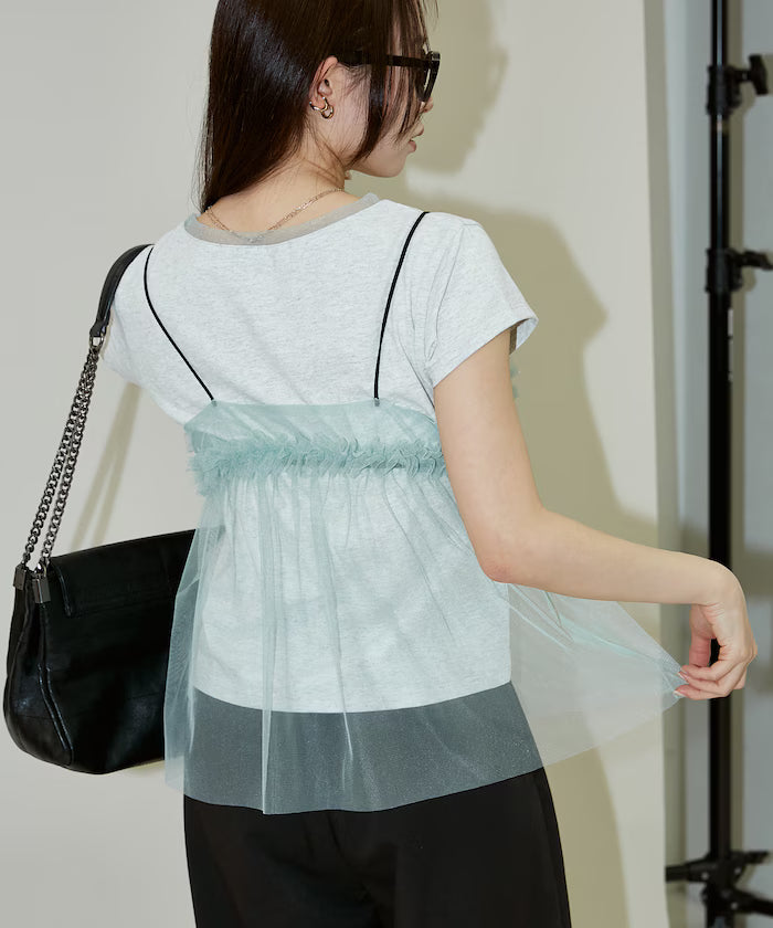 Tulle Bustier T-shirt Set Limited Edition
