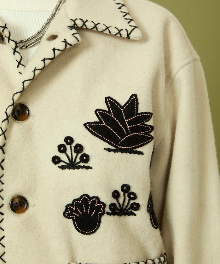 Indian Embroidery Wool Mexican Jacket
