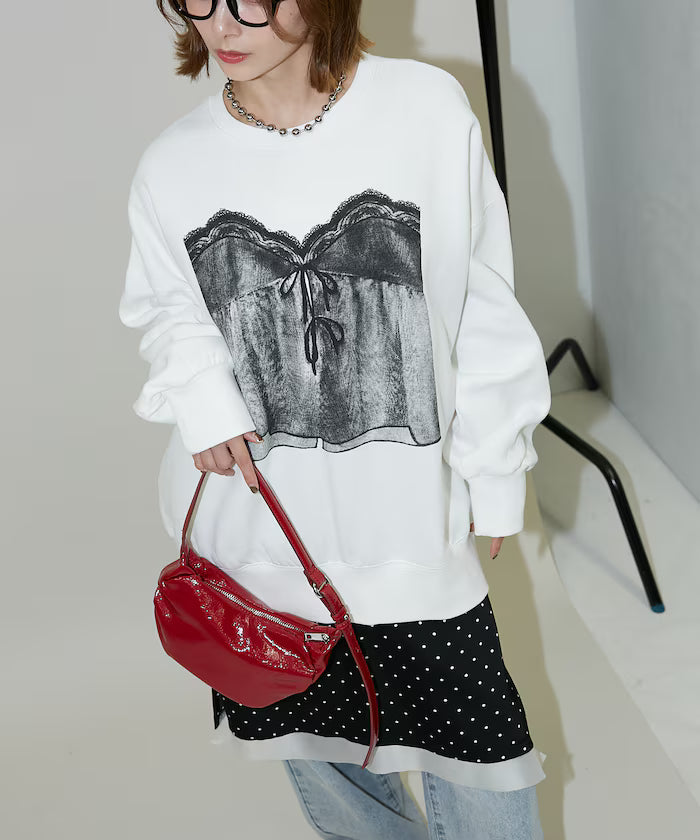 Race Camisole Print Sweat Limited Edition - White