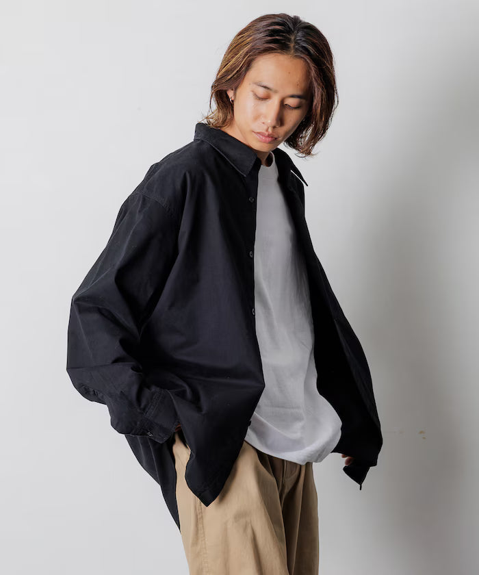 Relax Fit Relaxed Fit Garment Dyed Regular Collar Shirt [Limited Edition]