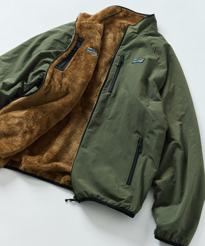 Relaxed Fit Nylon Fleece Reversible Blouson [Limited Release]