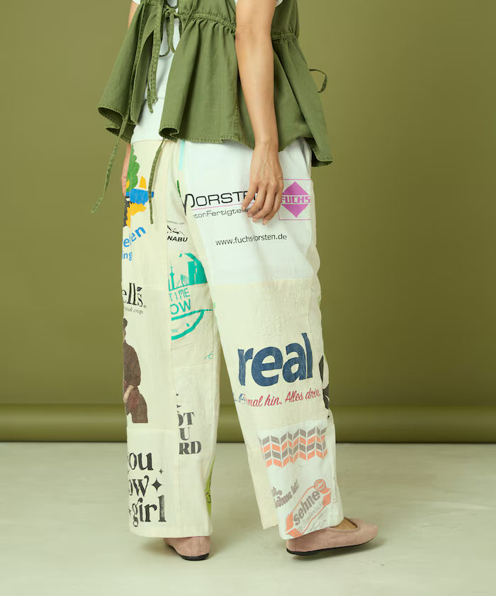 vintage European eco bag remake pants