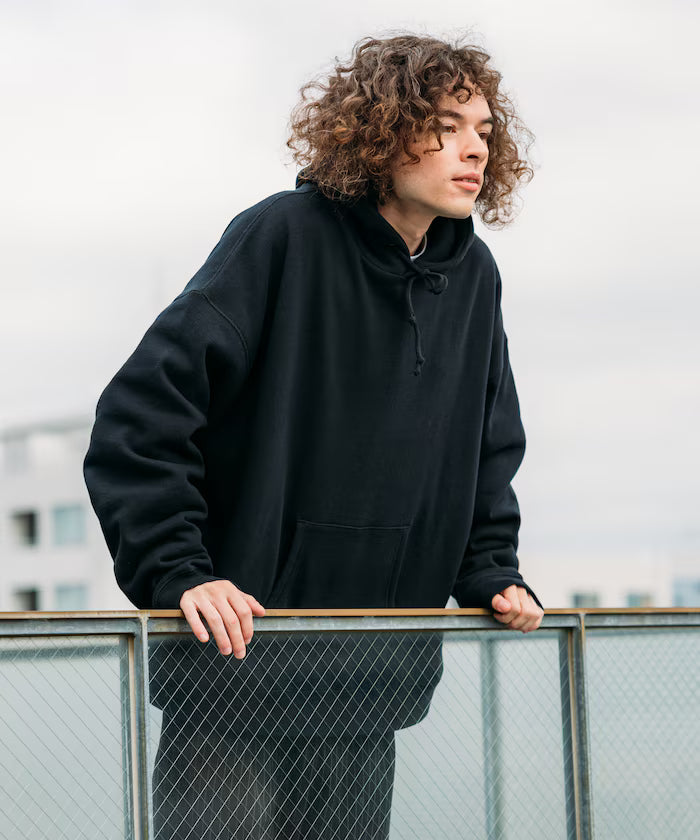 12oz Heavyweight Big Silhouette Pullover Hoodie - Limited Edition - Black
