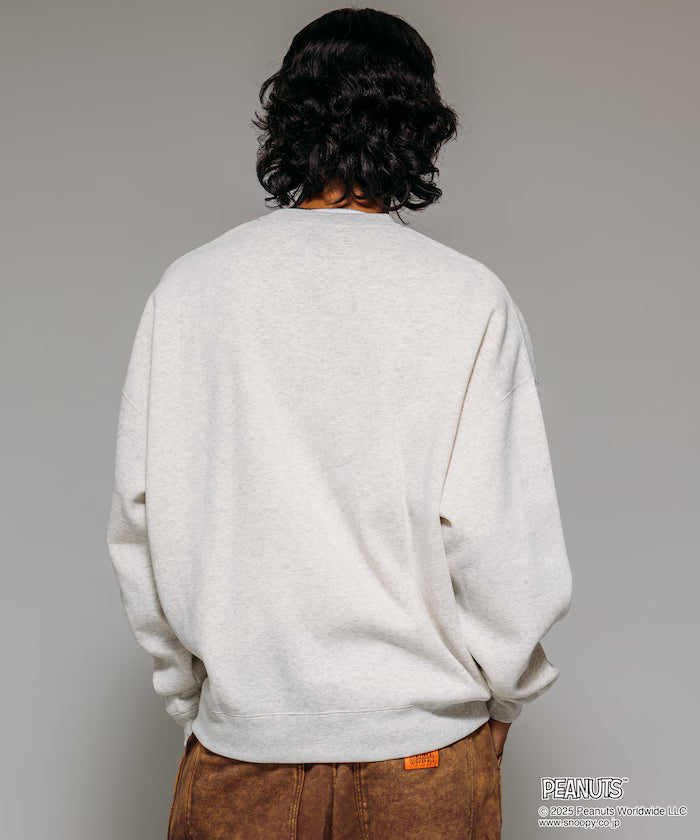 PEANUTS/Peanuts Exclusive Front Print Crew Neck Sweat/Shibe 【Limited Edition】