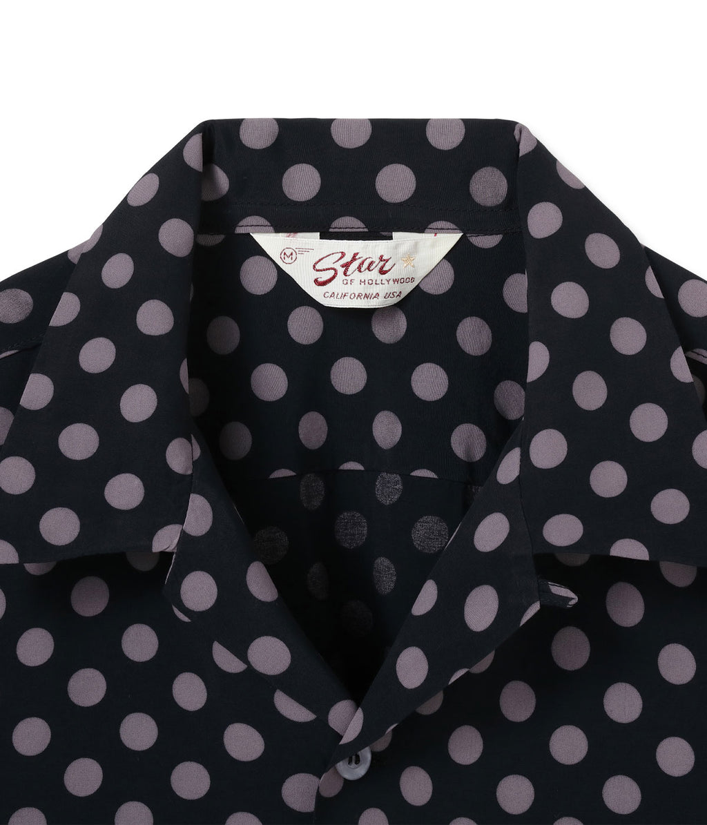 HIGH DENSITY RAYON OPEN SHIRT “POLKA DOT”