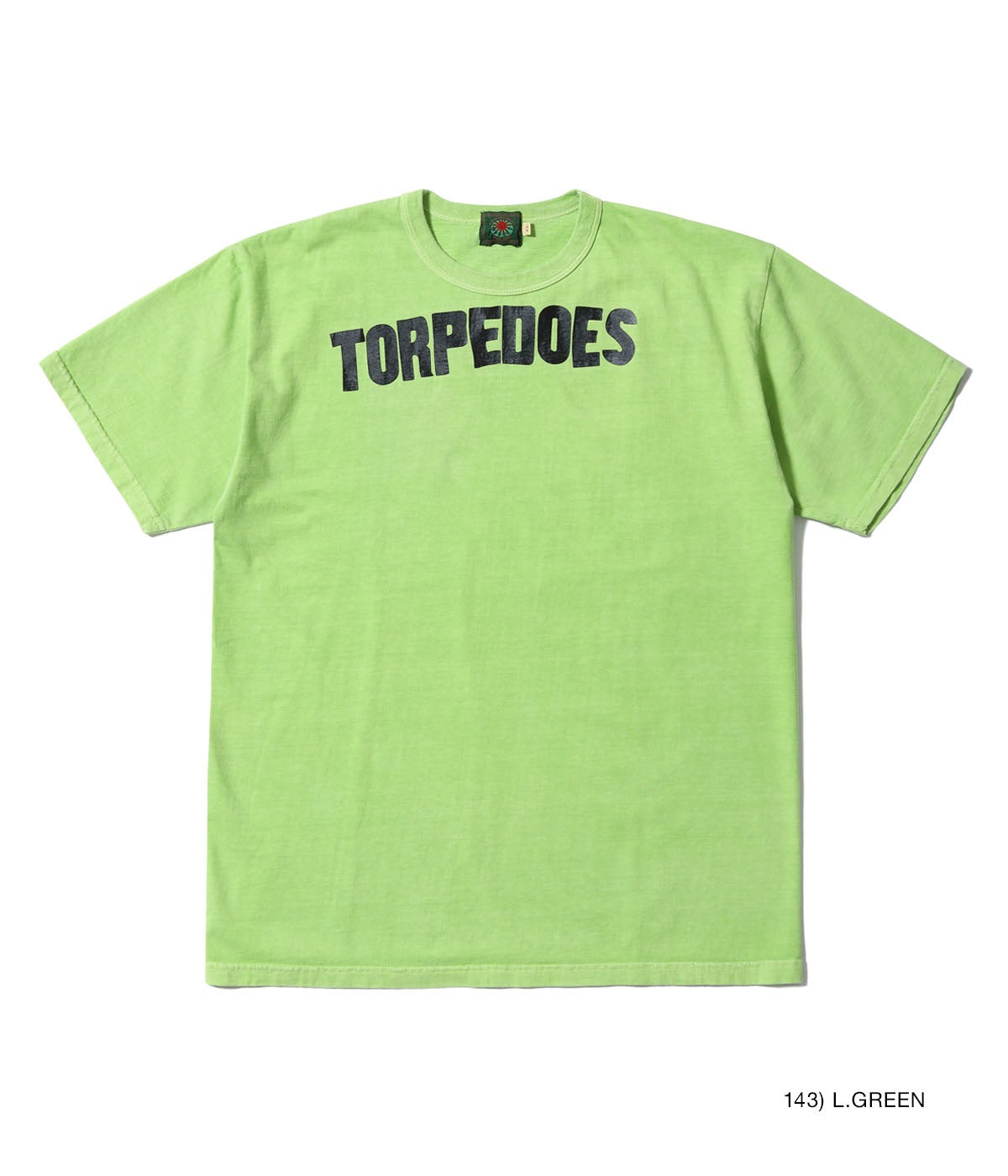 MODUCT PIGMENT DYED T-SHIRT “TORPEDOES” - L.GREEN