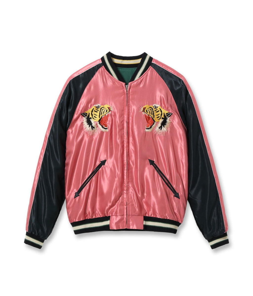 Mid 1950s Style Acetate Souvenir Jacket “EAGLE & TIGER” × “ROARING TIGER”