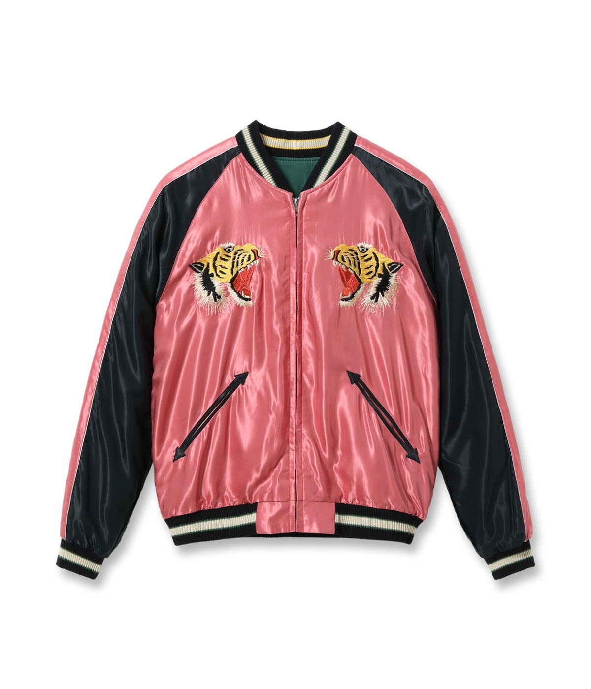 Mid 1950s Style Acetate Souvenir Jacket “EAGLE & TIGER” × “ROARING TIGER”