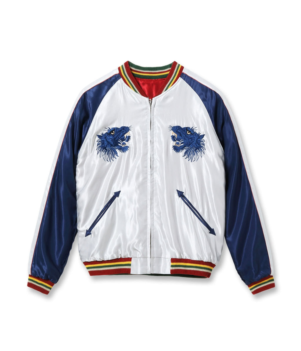 Mid 1950s Style Acetate Souvenir Jacket “EAGLE” × “BLUE TIGER”