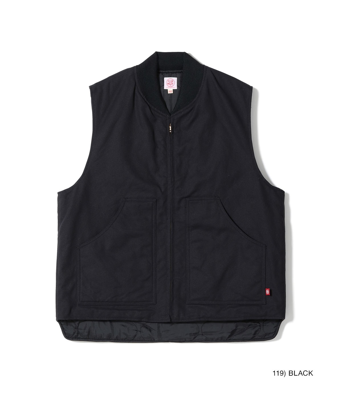TUF-NUT COTTON DUCK WORK VEST - BLACK