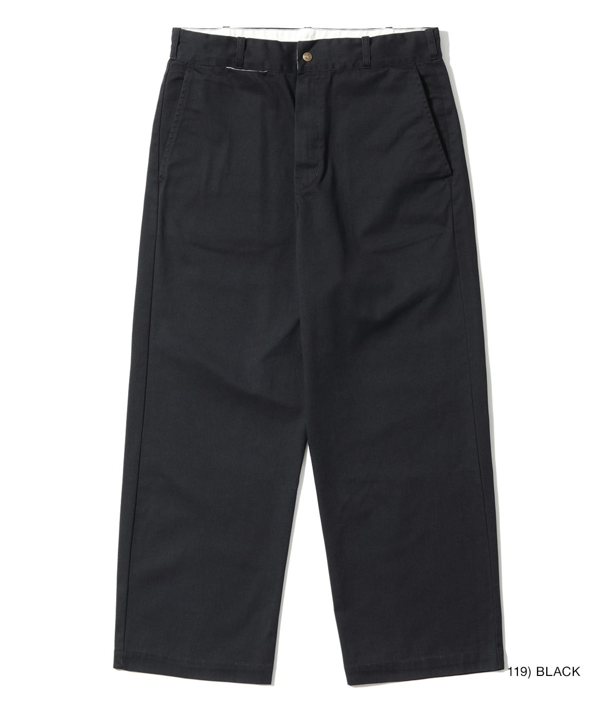 TUF-NUT T/C WIDE WORK TROUSERS AGING MODEL - BLACK