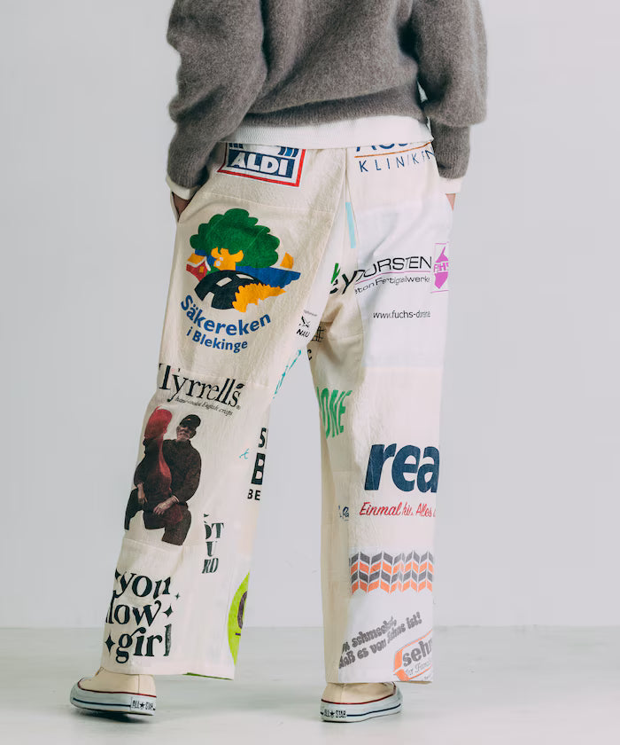 vintage European eco bag remake pants