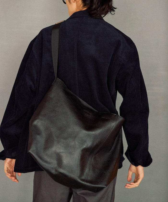 2WAY Leather Messenger Bag / 2WAY Leather Messenger Bag / Cowhide / Water-repellent leather