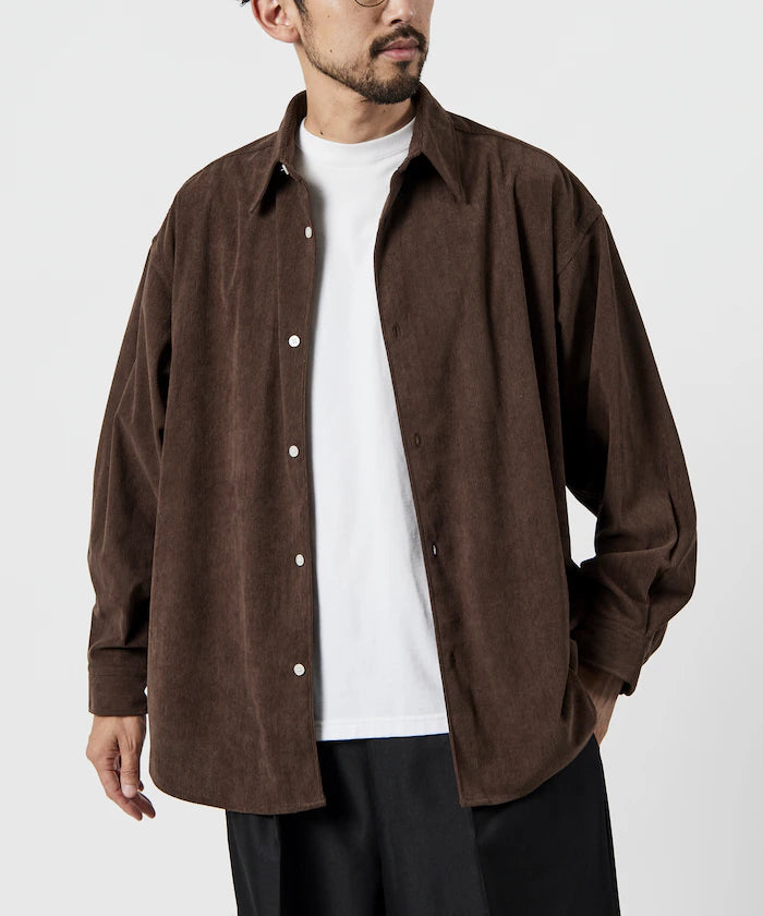 Relax Fit Relaxed Fit Corduroy Regular Collar Shirt [Limited Edition]