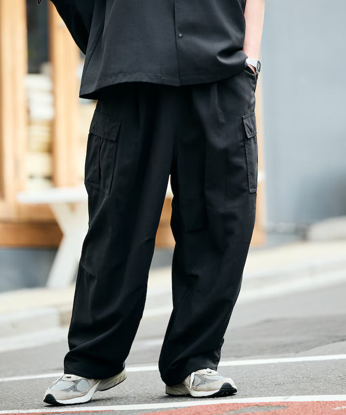 AiRide/AiRide Wide Silhouette Packable Easy Cargo Pants/Aquick drying/UV cut 【Limited Edition】