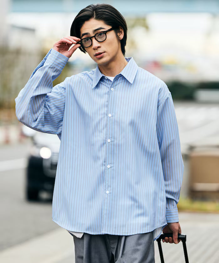 AiRide/Air Ride Relax Fit Regular Collar L/S Shirt/Pocketable/Quick Dry/UV Cut 【Limited Edition】