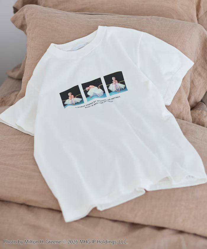Marilyn Monroe Short Sleeve 3 Photo T-Shirt - White
